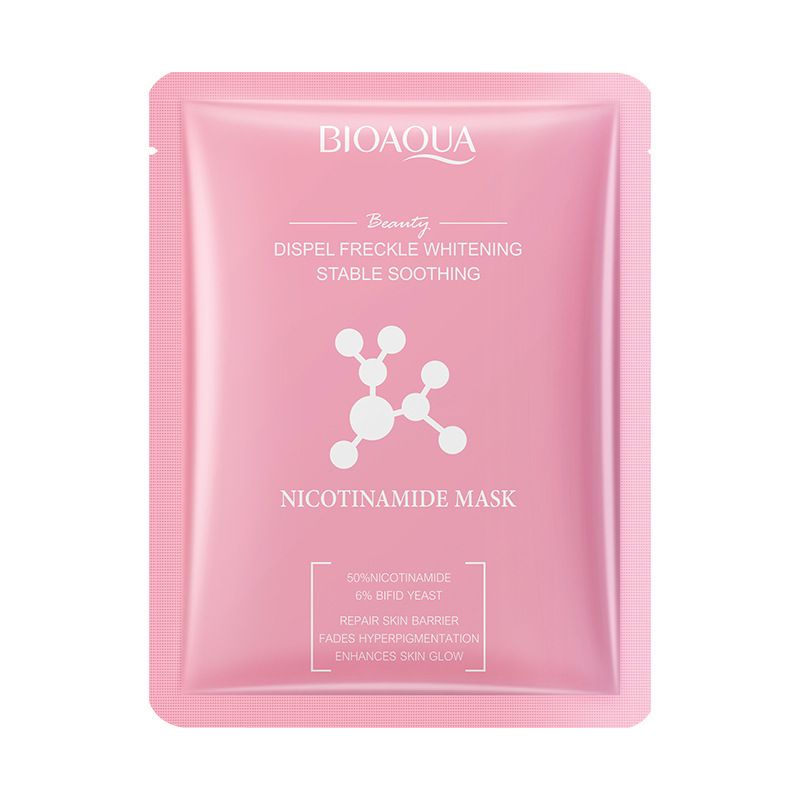 Mascarilla hidratante blanqueadora con niacinamida BIOAOUA (en inglés)_voghion.com