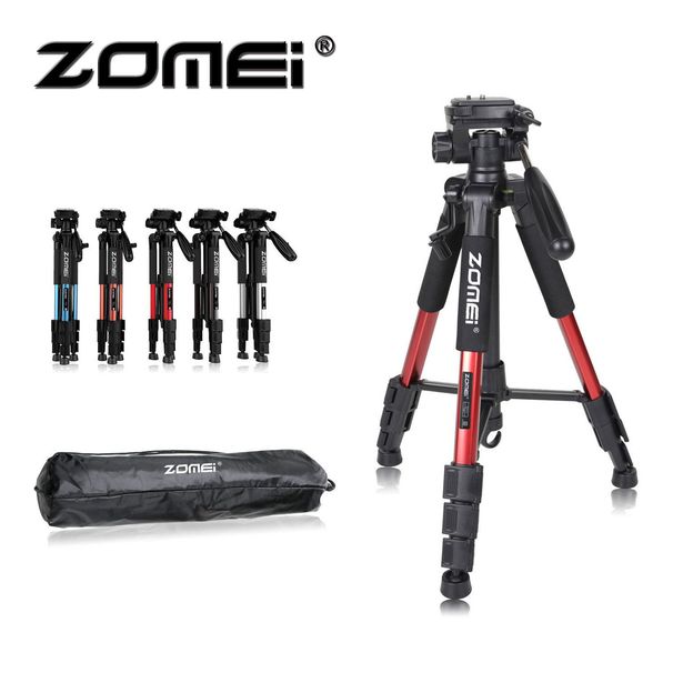 ZOMEI Q111 Professional Portable Travel Aluminum Camera Tripod&Pan Head for SLR DSLR Digital Camera Three color_voghion.com