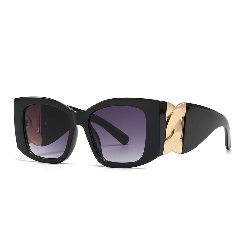 Nuevas gafas de sol de moda personalizadas con montura grande y pierna ancha para hombres y mujeres_voghion.com