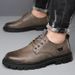 9908-Casual Shoesmen's Soft Sole Non-Slip Wear-Resistant Business Leather Work Men's Trendy Shoes_voghion.com