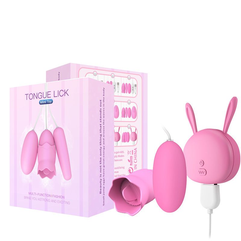 Jiuba Töltő Nyelvnyaló Dupla Ugráló Egg Clitoris G Pont Mell Vibrációs Mellmasszázs Női Maszturbátor_voghion.com