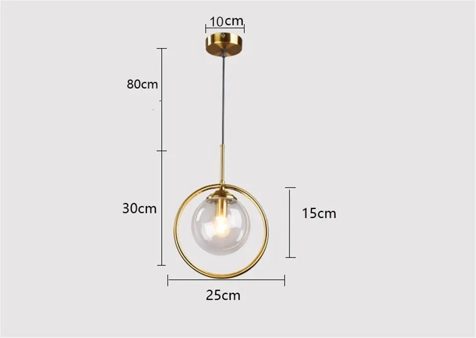 Modern Lights Bedroom Pendant Indoor Home Decor Lustre LED Glass Lamphade Kitchen Hanging Lamp Dining Room Lighting_voghion.com