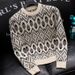 Herretøj modemærke herrestrikkede sweatere efterår og vinter jacquard slanke herretrøjer cool indertøj personlighed pullover sweatere_voghion.com