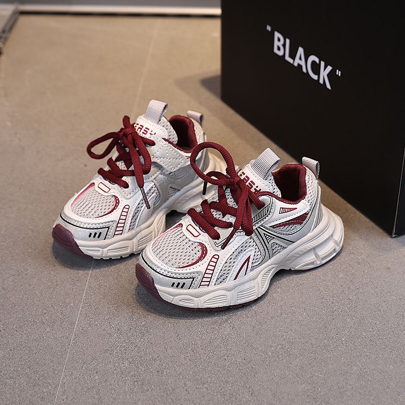 Mother & Kids Children's Sports Breathable Mesh Fashionable Trend Running Shoes_voghion.com