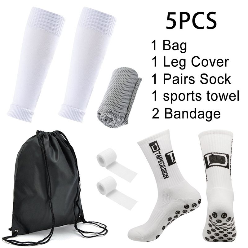Popular And Best Selling Football Five Piece Set Sports Socks Anti Slip Socks Outdoor Sports Cold Towel Bandage Socks Football Bag_voghion.com