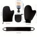 5pcs Self-Tanning Kit | Includes Exfoliating Gloves, Back Applicator, Small Facial Mitt, Large Tanning Brush - A Summer Essential For 2025_voghion.com