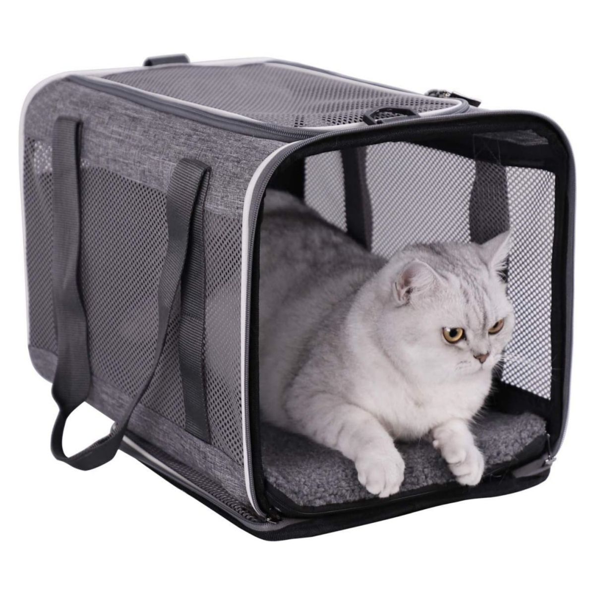 Cross-Border Exclusive Backpack Dog Foldable Anti-Escape And Automatic Safety Outdoor Portable Handheld Cat Bag_voghion.com