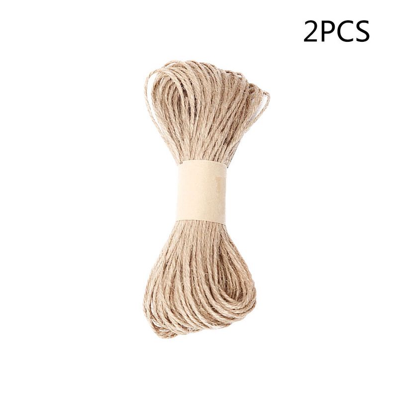 2mm 10 meter woven rope packaging hemp rope hanging tag rope DIY decoration binding hanging tag rope fine hemp rope_voghion.com