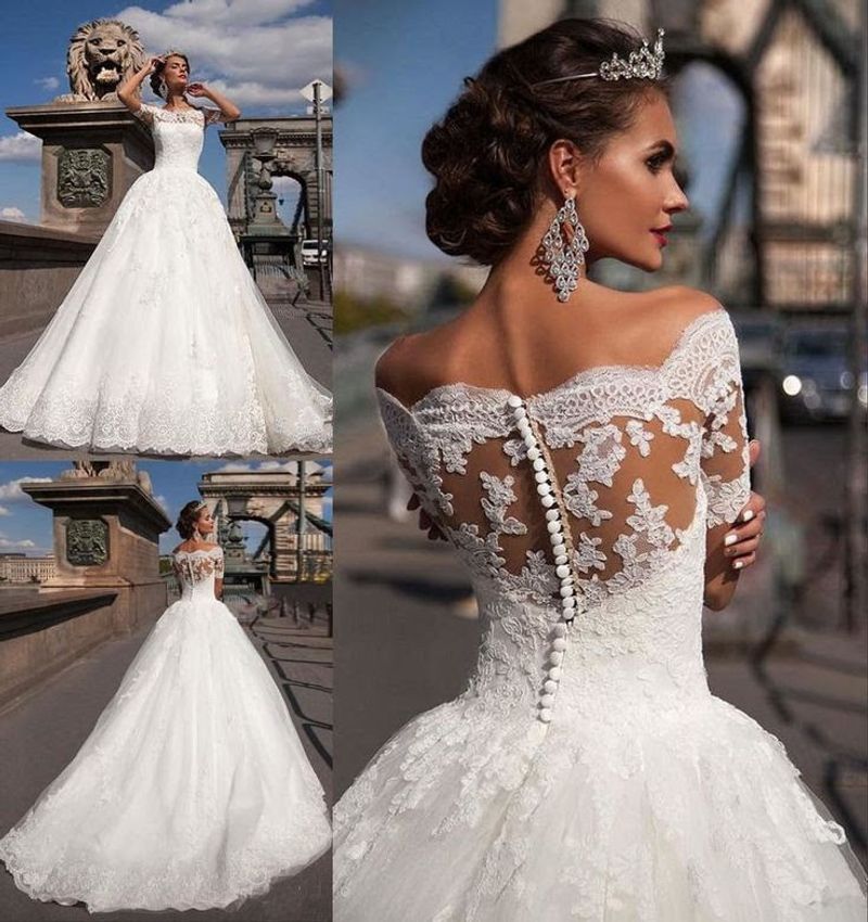 Women's clothing Main Wedding Dress Temperament Sexy Wedding Dress  New Slim Slim Fishtail Trailing Wedding Dress_voghion.com