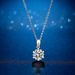 Collier pendentif flocon de neige en moissanite ange classique simple diamant mode chaîne de clavicule collier en argent S925 couple féminin_voghion.com