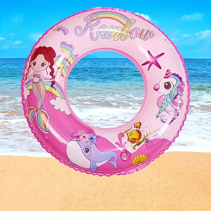 Bouées de natation pour enfants - Tubes de natation gonflables en PVC durables pour débutants, dispositifs de flottaison pour fêtes à la piscine sur la plage, de 3 à 6 ans_voghion.com