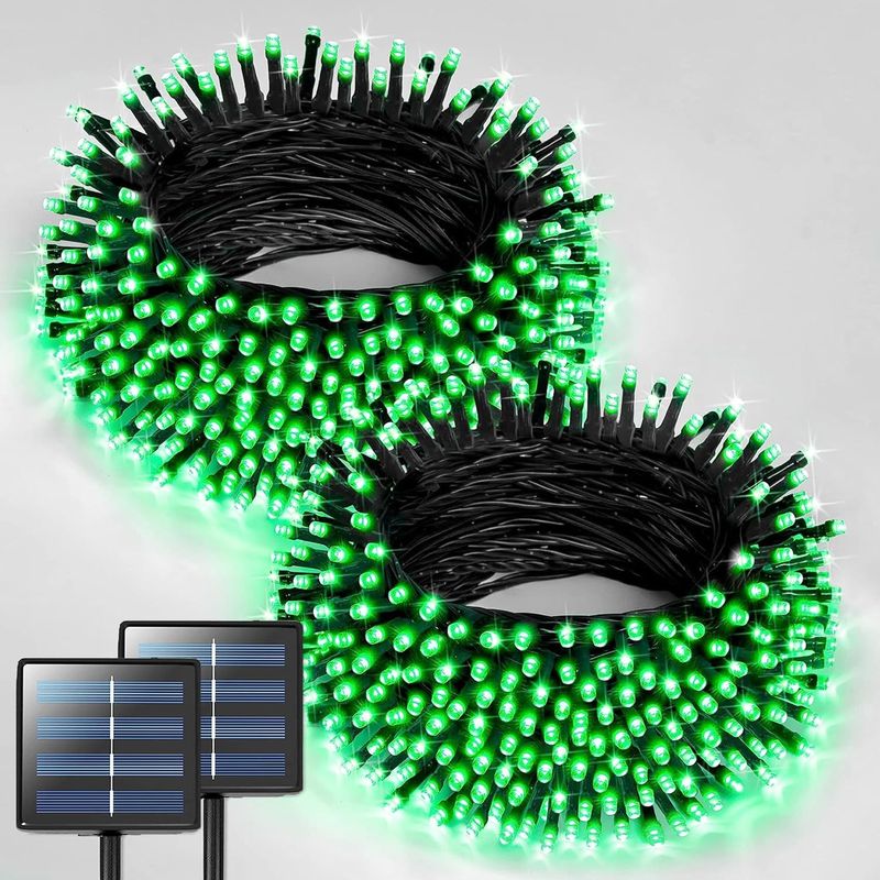 Christmas lighting Outdoor solar light string Christmas holiday courtyard garden decoration layout full of stars Independence Day Halloween lights_voghion.com
