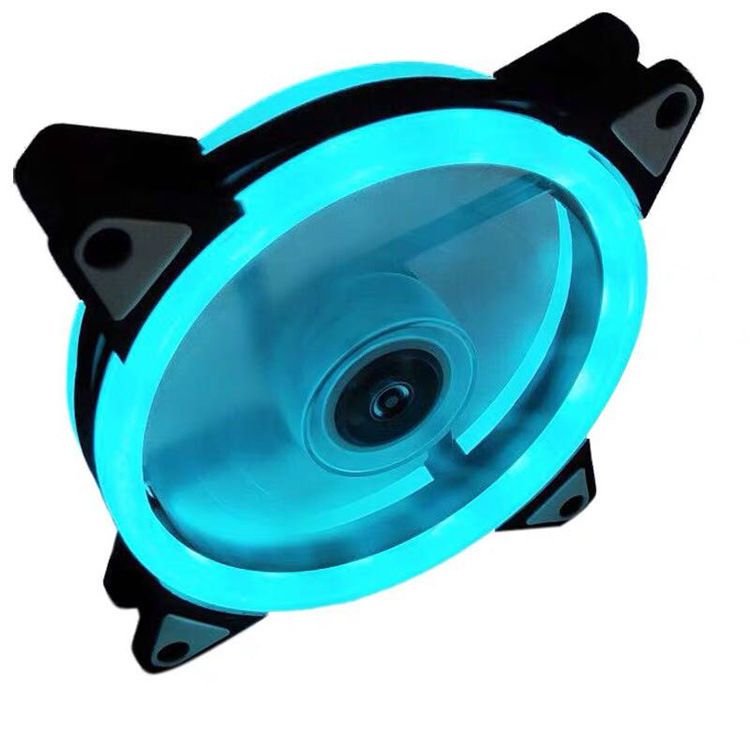 120mm RGB PC Computer Ultra roueg 15 LEDs Killventilator Radiator 12V Computerventilator DC Hëtzeofleedungsventilator_voghion.com