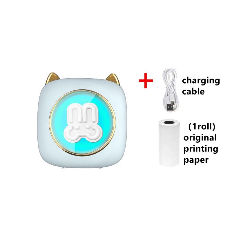 Mini thermal portable printer intelligent pocket photo label printer for mobile wireless Bluetooth adhesive mini_voghion.com