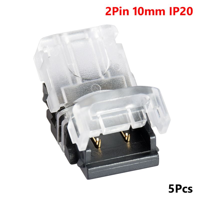 5pcs/lot LED Strip Connector 2pin 3pin 4pin 5pin Quick Use Terminals Connection Cable For 3528 5050 Led Strip To Wire Extensio_voghion.com