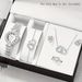 Elegante set di 5 orologi da donna al quarzo con dettagli in diamanti - Elegante e versatile confezione regalo per gioielli_voghion.com