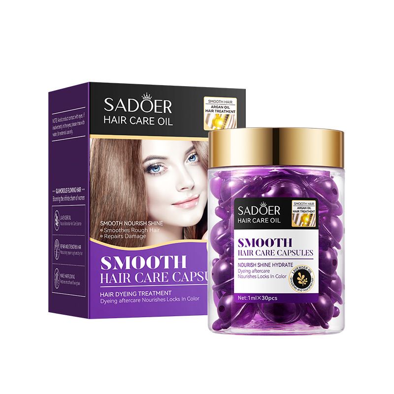 SADOER Moroccan Nut Oil Lavender Hair Conditioner Capsules in English_voghion.com