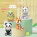 Cartoon Tier Bluetooth Kleiner Mini Niedlicher Panda Fuchs Vogel Katze Stretching Beine Multifunktionaler Drahtloser Lautsprecher_voghion.com
