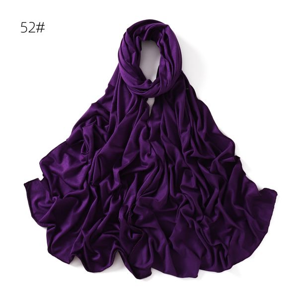 Sciarpa unisex in modal tinta unita, calda, morbida e traspirante, in cotone mercerizzato monocromatico, foulard da donna_voghion.com