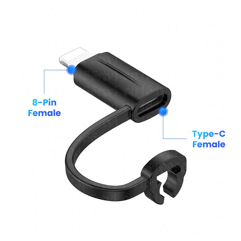 Lighting  Adapter PD27W Fast Charging 8-Pin Male To Type C Female Data Adapter For iPhone 14 13 Pro USB Type C_voghion.com