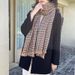 Women's Small Plaid Sweet Cashmere Medium-length Scarf, Warm Scarf Fashionable And Versatile_voghion.com
