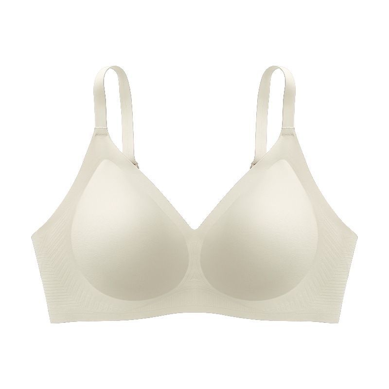 Brand comfortable silicone without steel ring, ultra-thin and seamless women's underwear, fixed soft support, non empty_voghion.com