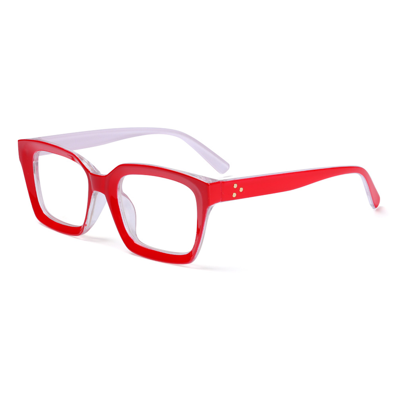 Occhiali da lettura quadrati oversize da 1PC Uomo Donna Occhiali da vista da presbiopia ad alta definizione con montatura portatile di grandi dimensioni Diottrie 0 ~ + 3,00_voghion.com