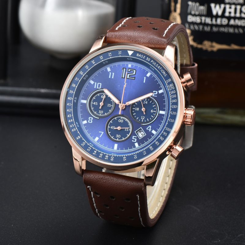 Orologi da polso da uomo 2023, orologio a 6 lancette con secondi continui_voghion.com