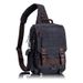 Men's Breast Business Shoulder Messenger Multifunctional School Bag Large Capacity Canvas Retro Computer Backpack_voghion.com