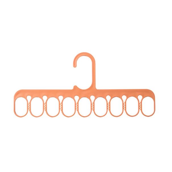 11pcs 9 Holes Clothes Hanger Organizer Space Saving Hangers Multi-function For Drying Scarf Suit Pants Storage Racks Anti-Skid_voghion.com