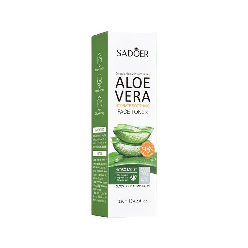 SADOER Aloe Moisturizing Soothing Hydratační, zkrášlující a vyživující pleťová pleťová voda_voghion.com