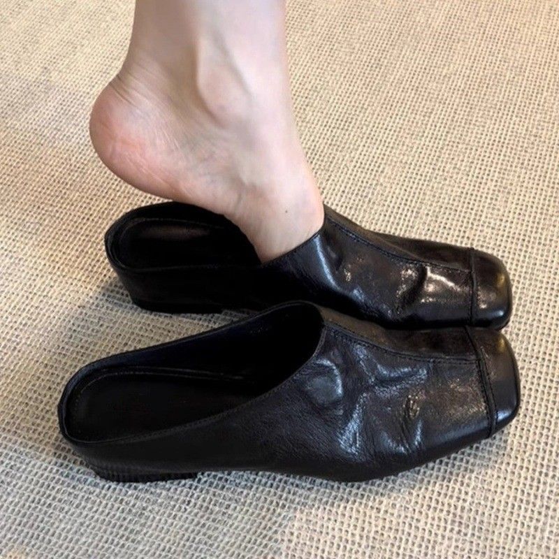 Damenschuhe Frühling und Sommer Neue flache Sohlen Kleid Temperament Einzelschuhe Trendy Weiche Sohle Slip On Geschlossene Zehen Halbschuhe Outdoor Damenschuhe_voghion.com