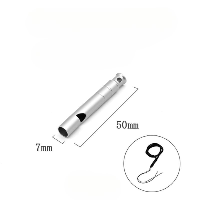 Outdoor Survival Titanium Alloy Whistle High Frequency Mountaineering Emergency Drill Training Competition Portable_voghion.com