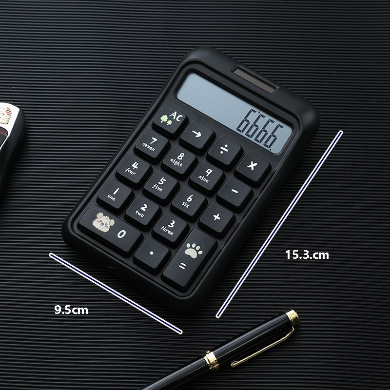 12-Digit Scientific Calculator With Large Mechanical Buttons - Colorful Gradient & Dopamine Design For Office, School, Finance_voghion.com