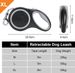 Rollleine Für Hunde Hundeleine Für Kleine Große Hunde 360° Verhedderungsfreier Ausziehbar Mit Anti-Rutsch-Griff Schnellbremskno Einziehbar Dog Leash_voghion.com