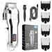 Tagliacapelli professionale in metallo con display LCD per batteria e lunghezza lama a T con sovrapposizione zero_voghion.com