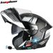 Dual Visor Modular Motorcycle Helmet With Bluetooth K25 - ABS Shell, Long Battery Life, 3C Certified_voghion.com