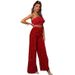 Elegant High-Waisted Wide-Leg Pants For Women - Stylish Summer Casual Trousers With Sequins - Comfortable Polyester Fabric - S M L XL_voghion.com