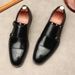 Chaussures de travail formelles en cuir de vache pour hommes, style européen, à double boucle, faites à la main, en cuir pur, nouvelle collection 2020_voghion.com