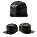 Casquettes de baseball unisexes en crocodile en PU réglables à bord plat Hip Hop Snapback (or)_voghion.com