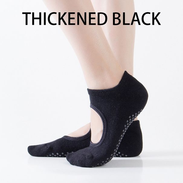 Yogasokker til kvinder med greb og skridsikre tåsokker til ballet, pilates og barredans. Premium kæmmet bomuld._voghion.com