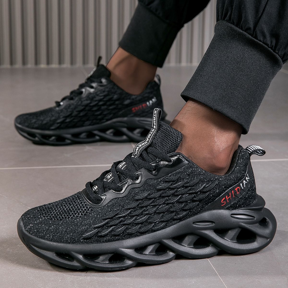 Hot Fried Dough Twists zolen sport visschubben vliegende geweven hardloopschoenen, heren hoge kwaliteit Jinjiang schoenen_voghion.com