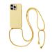 Ins Korean Liquid Silicone Crossbody Strap Suitable For IPhone 16 Phone 15Promax All Inclusive Soft Case 14_voghion.com