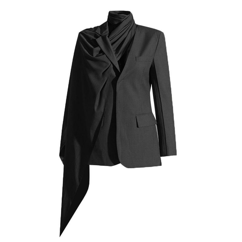 Dametøj mode afslappet high-end hul jakkesæt top tynd jakke_voghion.com