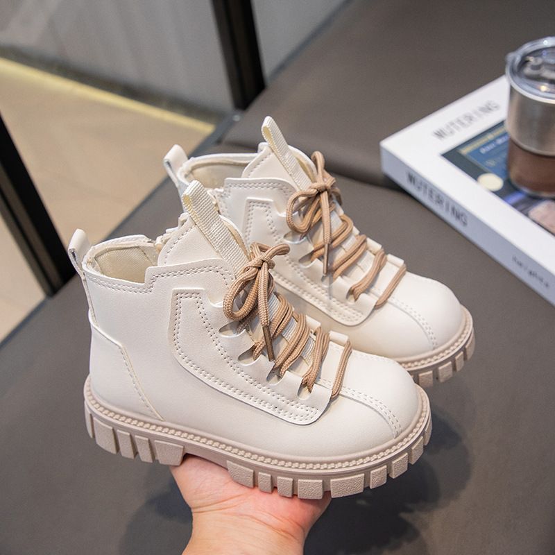 Children's 2024 Spring and Autumn New Girls' Martin Boys' Shoes British Style Short Baby Boots_voghion.com