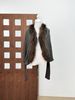 Luxury Merino Wool Coat With Fox Fur Collar – Oversized Cropped Blazer In Distressed Grey (S/M, Textured Weave, Acrylic-Nylon Blend)_voghion.com