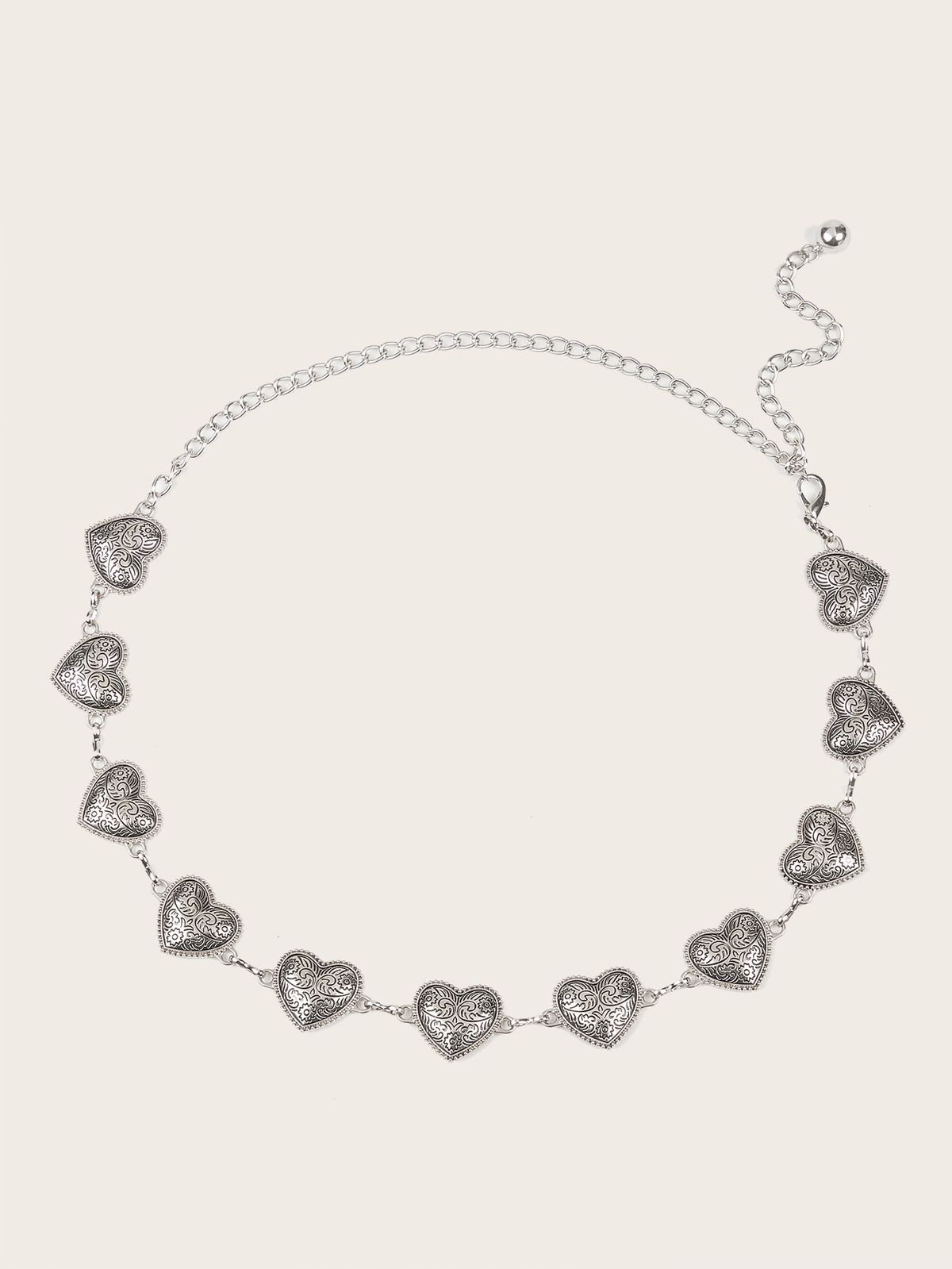 Licht Luxus Antike Silber Liebe Taille Für Frauen In Die Kleine Markt Textur Gürtel Kette Zubehör Mode_voghion.com