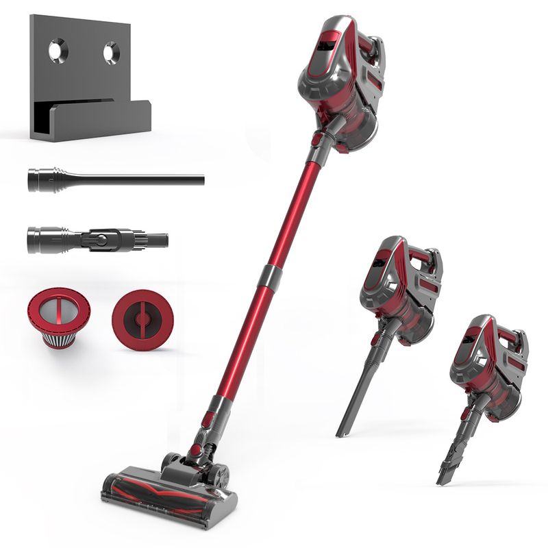 Aspiradora doméstica inalámbrica de gran succión, de mano, de alta potencia, con eliminación de polvo vertical, integrada._voghion.com