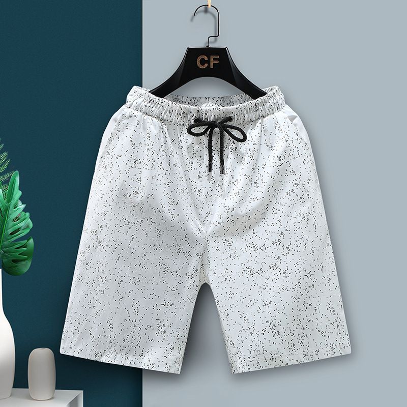 Herrenbekleidung Neue Sommer-Shorts für Herren mit Sternenhimmel-Print, Shorts für Herren, lässige Strandhose in großer Größe, Hose aus Eisseide_voghion.com