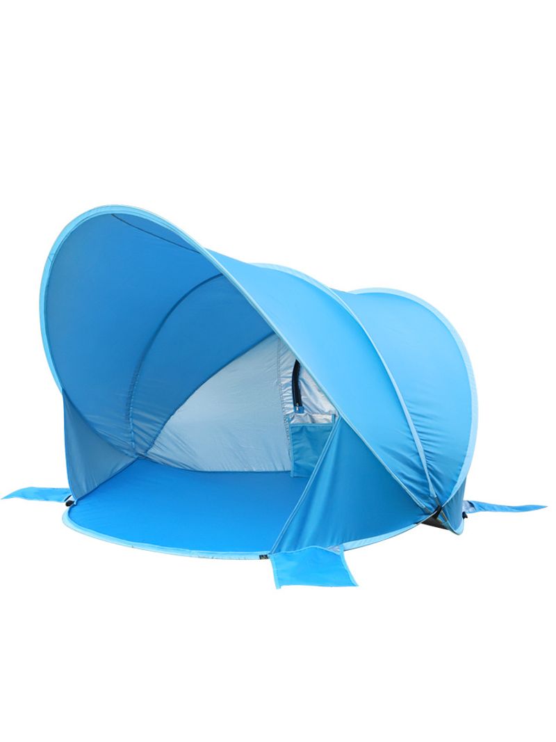 Tenda de praia portátil dobrável, abrigo solar instantâneo para crianças e famílias, FPS 50+, à prova de vento, dobrável, inclui bolsa de transporte e pinos de areia_voghion.com